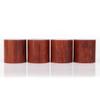4Pcs 45 * 45mm Rosewood HiFi Audio Speakers Amplifier Chassis Anti-Shock Shock Absorber Foot Feet Pads Vibration Absorption Stands view 3