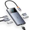 Baseus 10Gbps USB C Hub, 3 USB A/C Data Ports, 4K@60Hz HDMI, Gigabit Ethernet, 100W PD, 6 in 1 USB C Docking Station Compatible for iPhone 15/Dell/HP/Mac/iPad/Microsoft/Steam Deck view 1
