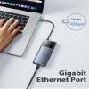 Baseus 10Gbps USB C Hub, 3 USB A/C Data Ports, 4K@60Hz HDMI, Gigabit Ethernet, 100W PD, 6 in 1 USB C Docking Station Compatible for iPhone 15/Dell/HP/Mac/iPad/Microsoft/Steam Deck view 4