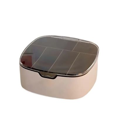 BinOxy Cord Management Box Data Cable Storage Box dust-Proof Compartment Multifunctional Sundries Storage Box Plastic Desktop School Supplies Sorting Box Cable Box (Color : Pink)