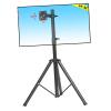 THEGA Universal TV Floor Stand - Portable TV Tripod Stand, for 14-32 Inch Monitor Height Adjustable Foldable Mount Stand, with 360 Swivel and Tilt Mount, Holds Up to 15kg/33lbs view 1