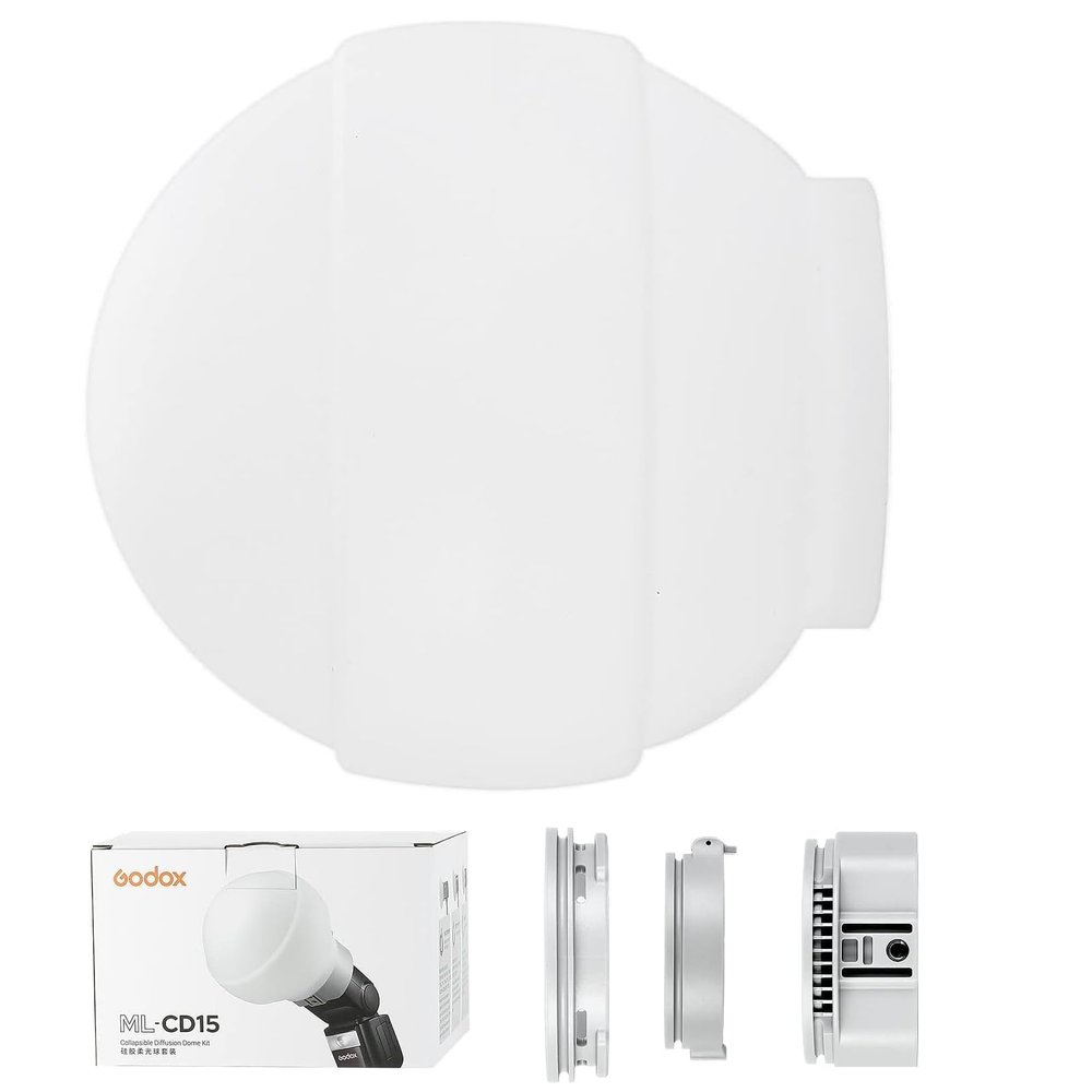 Godox Diffuser ML-CD15 Flash Diffuser Kit - Portable and Versatile Lighting Accessories for Round and Square Speedlights