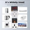 AC 220V 16A Automatic Adjustable Voltage Surge Protector Socket Power Safe Protector (Universal/UK/US/EU Plug) (Universal with Display), Default view 4