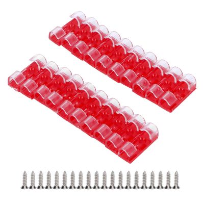 Adhesive Cable Clips, 20Pcs Wire Clamp, Self Adhesive Line Cable Clip Buckle Fastener Desktop Organizer, Cable Management Clips(Transparent)