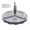 Regulateable Round Hole Saw Tool,  45-130 mm Wood Working Tools Hole Punch, Round Hole Opener Tool for Wood Boards Plastic view 4