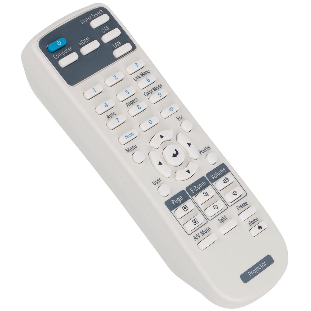 218906000 Replace Remote Control Compatible with Epson Projector PowerLite L400U L500W L510U L610 L610U L610W L615U EB-L500 EB-L615U EB-L400U EB-L500W EB-L510U EB-L610 EB-L610U EB-L610W
