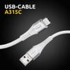 Intense - USB-A Cable - C-1.5m-A315C - White view 2