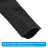 PATIKIL 2" Dia 3.3FT Nylon Protective Hose Sleeve, Cable Cover Sheath Protection for Welding Tig Torch Hydraulic Hose, Black view 3