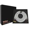 WORLDS BEST CABLES 10 Foot Ultimate - 9 AWG - Ultra-Pure OFC - Premium Audiophile HiFi Bi-Amp Speaker Cable for Center Channel - Eminence Gold Banana (x4) & Spade (x4) Plugs & Silver Tweed Jacket view 1