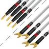 WORLDS BEST CABLES 10 Foot Ultimate - 9 AWG - Ultra-Pure OFC - Premium Audiophile HiFi Bi-Amp Speaker Cable for Center Channel - Eminence Gold Banana (x4) & Spade (x4) Plugs & Silver Tweed Jacket view 4