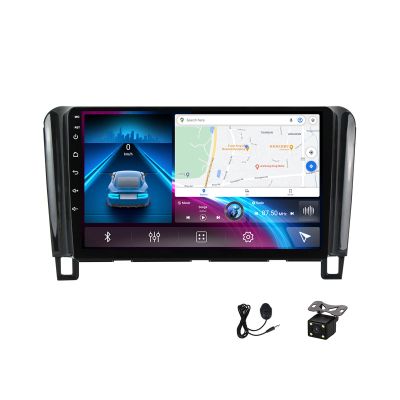 Candair Double Din Android 12 Car Stereo with Backup Camera 9 Inch Touch Screen Car Radio MP5 Player for Nissan Serena 4 2010~2016 Support 4G/WiFi/Carplay/Auto/USB/DSP/RDS,4g WiFi 8g+128g