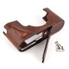 MUZIRI KINOKOO Case for Leica M11 M11-P M EV1, Premium Genuine Leather Protective Half Case for Leica M11/M11-P/M-EV1 Camera, with Hand Grip and Opening Bottom Design - Brown view 3