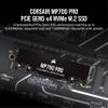 Corsair MP700 PRO 1TB M.2 PCIe Gen5 x4 NVMe 2.0 SSD M.2 2280 Up to 11,700MB/sec Sequential Read High-Density TLC NAND Black view 2