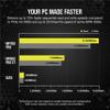 Corsair MP700 PRO 1TB M.2 PCIe Gen5 x4 NVMe 2.0 SSD M.2 2280 Up to 11,700MB/sec Sequential Read High-Density TLC NAND Black view 4