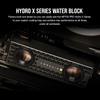Corsair MP700 PRO Hydro X Series 2TB M.2 PCIe Gen5 x4 NVMe 2.0 SSD  M.2 2280  Up to 12,400MB/sec Sequential Read  High-Density TLC NAND  Pre-Installed Water Block  Black view 3
