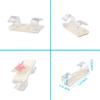 Cable Clips  Cat 6 Ethernet Cable Organizer - Computer PC Cord Manager - Desk Charging Cord Management System Solution  Wall Wire Holder Keeper Tidy, 50 Pack - Clear view 2