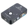 MECCANIXITY VGAx2 to VGA+USB-B+USBx2 Adapter KVM Computer Switch VGA Manual Switch 2 in 1 USB Interface for Printer, Computer view 1