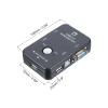 MECCANIXITY VGAx2 to VGA+USB-B+USBx2 Adapter KVM Computer Switch VGA Manual Switch 2 in 1 USB Interface for Printer, Computer view 2