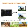 1080P 20MP Digital Camera, Small Portable Vlogging Camera, 2.8 inch Screen, 8X Digital Zoom, Multifunctional, 800mah Battery, Tripod Compatible (Black) view 2