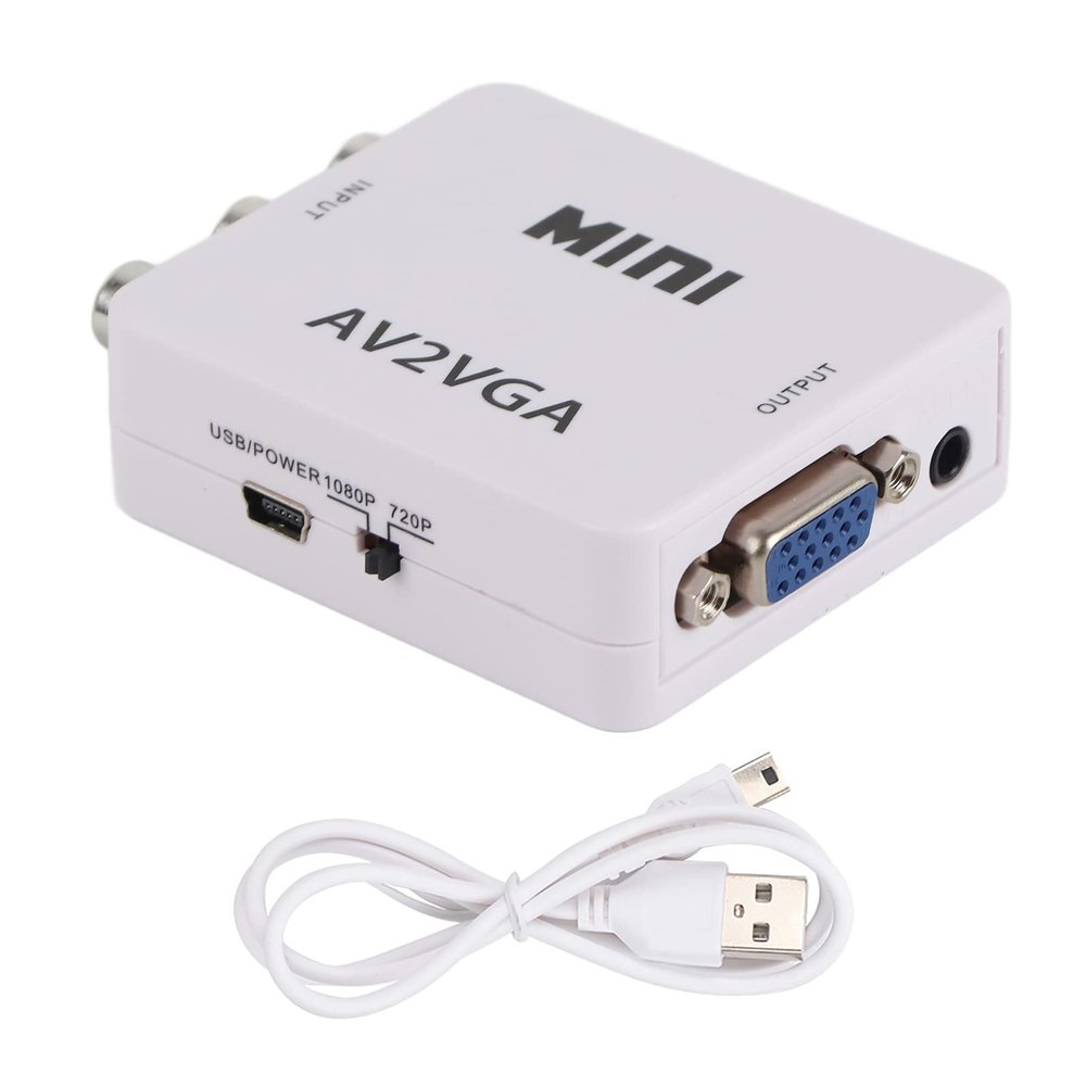 Estink 480P Composite Av to Vga Adapter, A to Ga, A2Ga