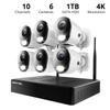 Night Owl 10 Channel Bluetooth Video Home Security Camera System with (6) Plug-in Wi-Fi 4K HD Indoor/Outdoor Spotlight Cameras with 2-Way Audio and 1TB Hard Drive (Expandable up to 10 Cameras) view 2