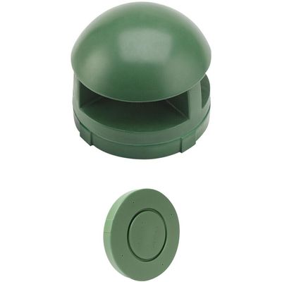 Atlas Sound GSS-G All Weather Outdoor Landscape Speaker with Short Base and 32-Watt 70V Transformer; Frequency Response: 43 Hz to 20 kHz; Power Taps: 8/16/32W/8-Ohm Bypass; Polyethylene Construction