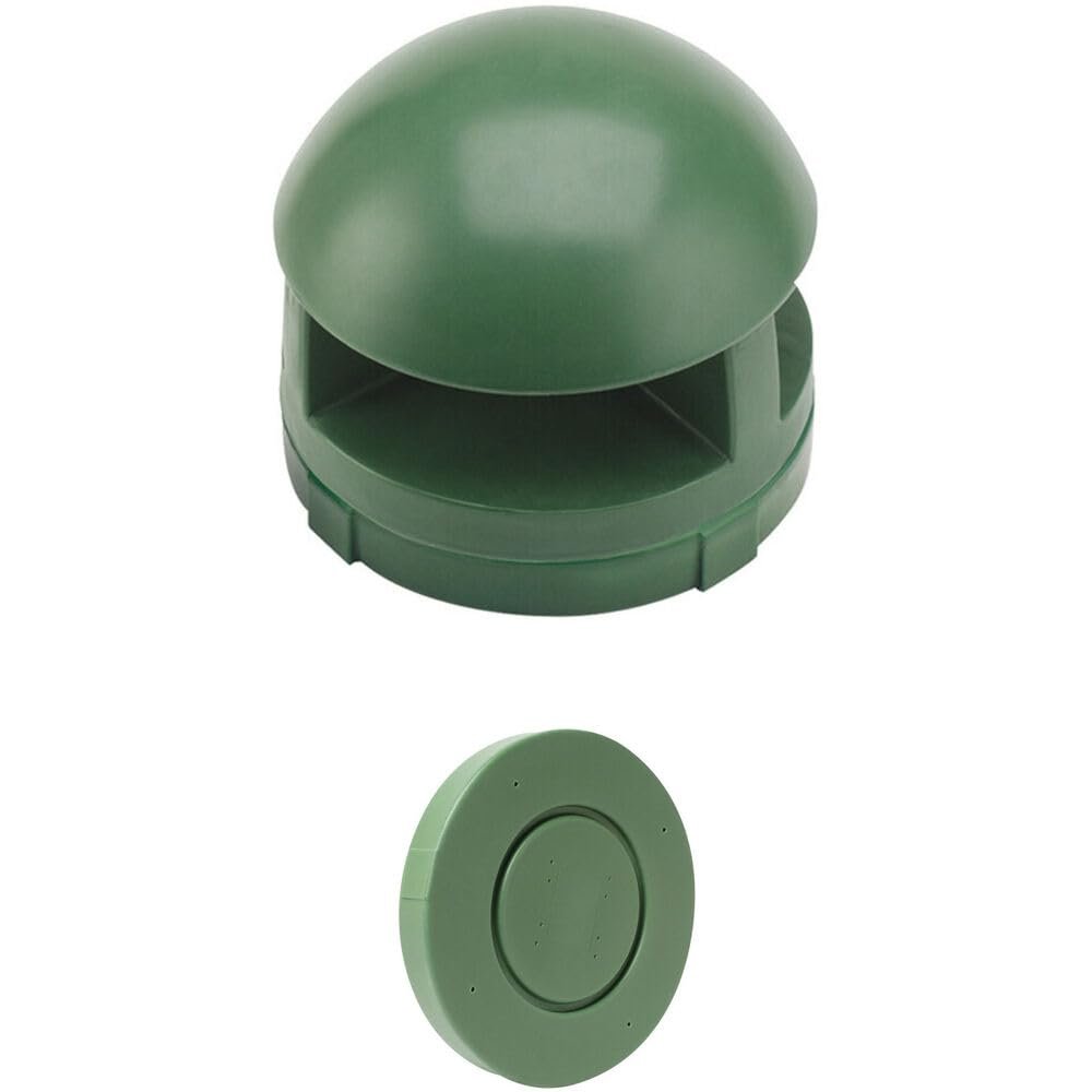 Atlas Sound GSS-G All Weather Outdoor Landscape Speaker with Short Base and 32-Watt 70V Transformer; Frequency Response: 43 Hz to 20 kHz; Power Taps: 8/16/32W/8-Ohm Bypass; Polyethylene Construction