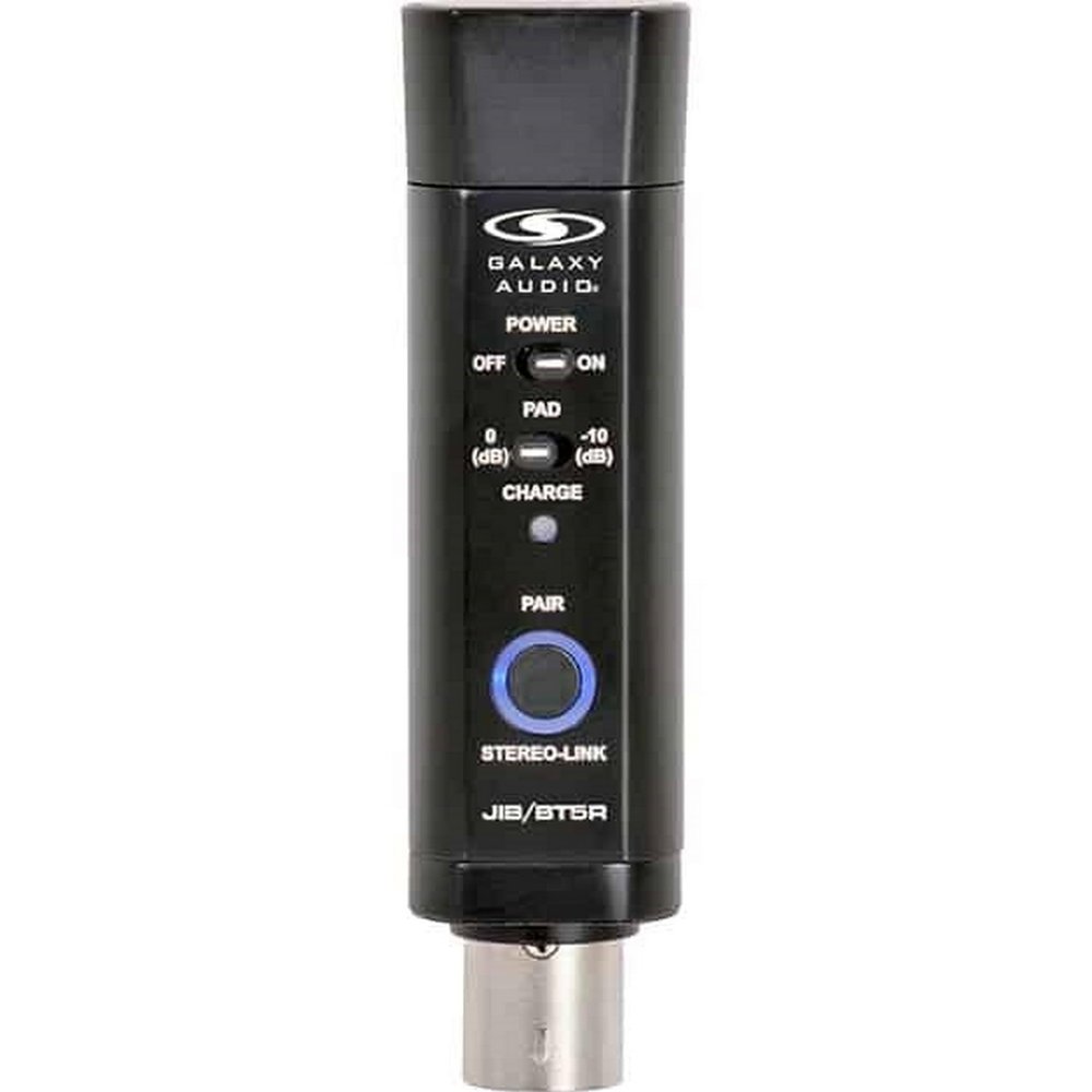 Galaxy Audio JIBBT5R Wireless XLR Bluetooth 5 Receiver Allows A User to Transmit Quality Bluetooth Audio Wirelessly from A Smartphone to an Active Speaker Or Mixing Console