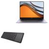 BoxWave Keyboard Compatible with Huawei MateBook 16 (16 in) - MediaOne Keyboard with TouchPad, USB Fullsize PC Wireless TrackPad - Jet Black view 1