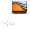 BoxWave Stand and Mount Compatible with Huawei MateBook 16 (16 in) - Pocket Aluminum Stand 3-in-1, Portable Multi Angle Viewing Riser - Metallic Silver view 1