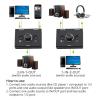 NATEFEMIN 2 in 1 Out 2 Port 3.5mm Stereo Audio Switch, Bi-Directional Audio Switcher, Speaker Switch, No External Power Required view 4