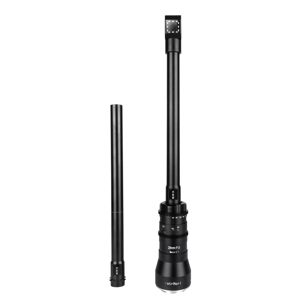 AstrHori 28mm F13 Micro Probe Lens 2X Full Frame Specialty Lens 90 Built-in Corner Light for Mirrorless Cameras (for Nikon Z Mount)