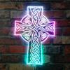 ADVPRO CROSS KNOT Tattoo RGB Dynamic Glam LED Sign - Cut-to-Edge Shape - Smart 3D Decoration - Multicolor Signage st06s43-fnd-i0013-c view 1