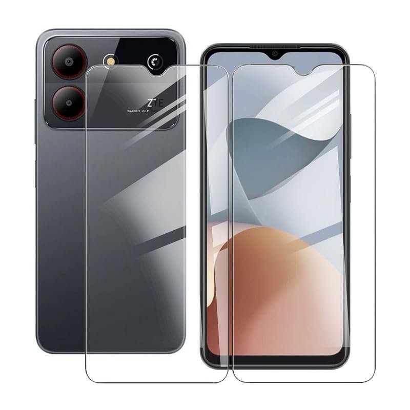 ZXLZKQ for ZTE Blade A54 Tempered Glass Screen Protector, [2 Pack] 9H Hardness Protective Film for ZTE Blade A54 (6.60"), High Clear, Anti Scratch, Bubble Free Tempered Glass Film