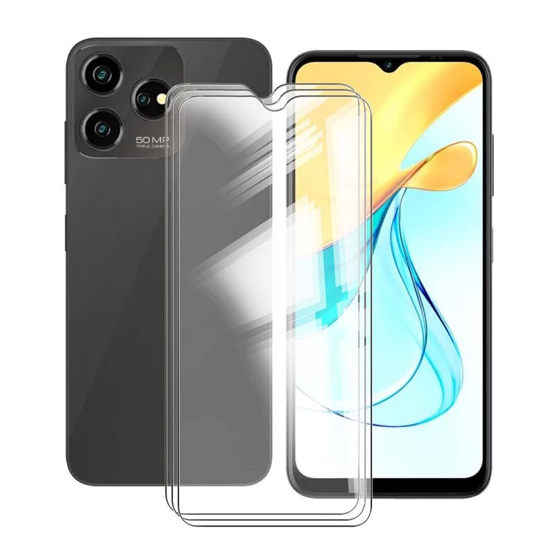 ZXLZKQ for ZTE Axon 50 Lite Tempered Glass Screen Protector, [3 Pack] 9H Hardness Protective Film for ZTE Axon 50 Lite (6.60"), High Clear, Anti Scratch, Bubble Free Tempered Glass Film