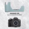 MUZIRI KINOKOO EOS R50 Case, Retro Style Genuine Leather Camera Case for Canon EOS R50, Hand Grip, Tripod Attachable, Blue view 2