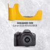 MUZIRI KINOKOO EOS R50 Case, Retro Style Real Genuine Leather Case for Canon EOS R50/EOSR50 Camera Protective Case - EOS R50 Case with Hand Grip and Opening Bottom Design - Yellow view 2