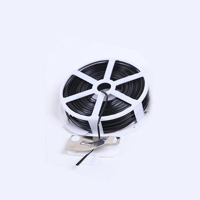Black Cable Reel Holder with Cutter, 50m Wall Mount Bracket for Drum Dispenser for Cable Reels in Garage, Workshop, Industrial Space, Garden Plant Binder