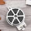 Black Cable Reel Holder with Cutter, 50m Wall Mount Bracket for Drum Dispenser for Cable Reels in Garage, Workshop, Industrial Space, Garden Plant Binder view 2