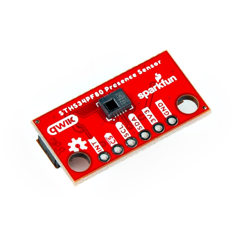 SparkFun Mini Human Presence and Motion Sensor - STHS34PF80 (Qwiic) Infrared Motion and Presence Detection Sensor, Operating Power Range: 1.7 to 3.6V, Board Dimensions: 1.0in. x 0.5in.