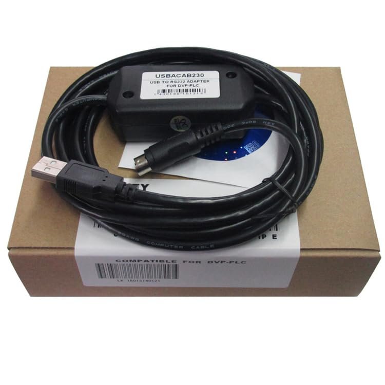 Applicable USBACAB230 PLC Programming Cable EX ES EH etc. DVP Full Series Download Cable Black Data Cable