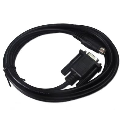 Suitable for OP320-FX Download Cable Text Display OP320 Connecting to FX1S,FX1N,FX2N,FX3U Series PLC Connecting Communication Cable Black: 3m