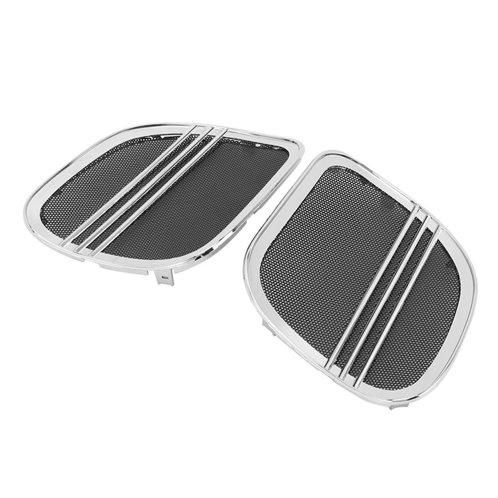 Motorcycle Speaker Grills Cover Trim Mesh Tri-Line Black Compatible with 2015-UP (Size : Speaker Grills Cove-01)