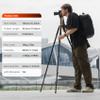 Fotopro 65" Carbon Fiber Travel Tripod, Professional Heavy Duty Tripod with Super Large Ball Head Flip Lock Max Load 22lbs, wih Monopod Phone Clip, X-AIRFLY Max Grey view 2