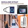 360 Rotation Case for Galaxy Tab A9+ A9 Plus 11'' 2023 SM-X210/X215/X216with Shoulder Strap Rotatable Kickstand/Handle Rugged Silicone Child Protective CoverNavy Blue+Blue view 4