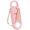 130dB Keychain Siren Ultra Bright Strobe Light. Loud Sound Personal Safety Alarm. SOS Emergency Alerts for Women, Girls, School Children, Night Runners, Hiking. Bear Alarm Deterrent. Pink view 1