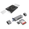 3IN1 SD Card Reader for iPhone+Credit Card Size SD Card Case view 1
