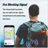 Rzttwl 4 Pack Holder Case Compatible with Samsung Galaxy SmartTag 2, Silicone GPS Tracker for Samsung Tag 2 with Key Ring, Anti-Lost Tag2 Protective Case for Keys(Black,Black,White,White) view 4