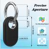 Rzttwl 2 Pack Holder Case Compatible with Samsung Galaxy SmartTag 2, Silicone GPS Tracker for Samsung Tag 2 with Key Ring, Anti-Lost Tag2 Protective Case for Keys(Black,Black) view 2
