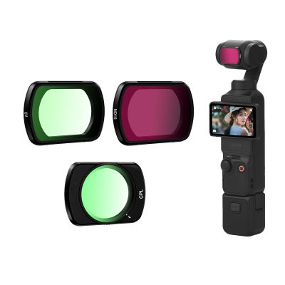 Magnetic ND16 CPL UV Filter Kit Compatible with DJI Osmo Pocket 3 Camera Lens Filter Waterproof Scratch-Resistant for Osmo Pocket 3 Accessories(3 Pack)